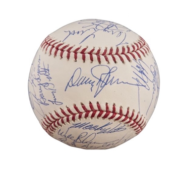 1986 New York Mets Team Signed Baseball